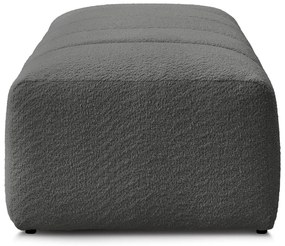 Tmavosivá podnožka z textílie buklé Annecy – Bobochic Paris