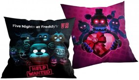 Obojstranný vankúš Päť nocí u Freddyho - Five Nights at Freddy's: VR Help Wanted - 40 x 40 cm