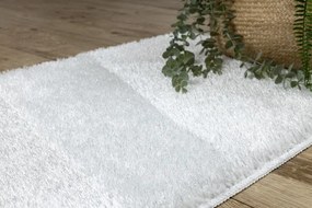 Sada kúpeľňových koberčekov SYNERGY glamour / lurex, biela