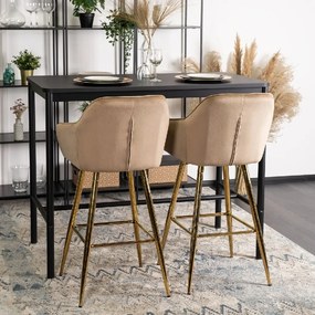 PROXIMA.store - Čalúnené barové kreslo SALEM FARBA: béžová