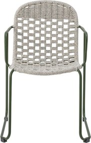 Sivá kovová záhradná stolička Calana – Bloomingville