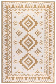 ELLE Decoration, Kusový koberec Gemini 106022 Ochre z kolekcie Elle – na von aj na doma, 120x170, žltá, chodba / predsieň