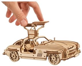 Ugears 3D drevené mechanické puzzle Auto Winged Sports Coupe