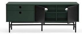 Tmavozelený TV stolík 140x52 cm Punto - Teulat