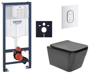 Závesný wc set do ľahkých stien / predstenová montáž SAT Infinitio SIKOGRSIN12BASH0