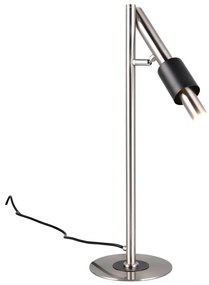 Čierna/v striebornej farbe LED stolová lampa (výška 50 cm) Ikaris – Trio Select