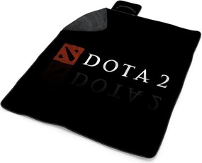 Sablio Plážová deka DOTA 2 Čierna: 200x140 cm