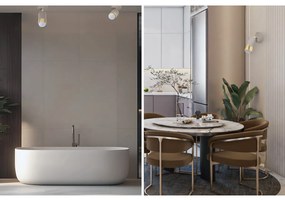 Bodové svietidlo Hugo, 1x béžové/zlaté kovové tienidlo, (možnosť polohovania)