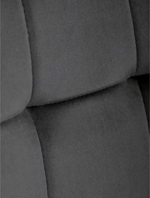 Jedálenská stolička zamatová, sivá CT-281 GREY4