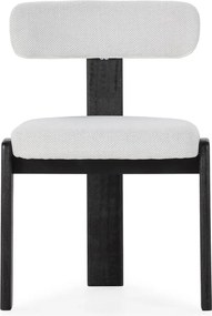 Čierne/svetlosivé čalúnené jedálenské stoličky v súprave 2 ks Nadia – MOME