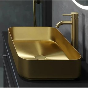 BATH DELUXE 06-052-18-70-00 - Umývadlo na dosku LJORDAL 52x34 cm oceľ/mosadz