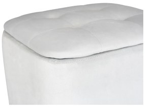 Svetlosivý zamatový taburet - Wenko