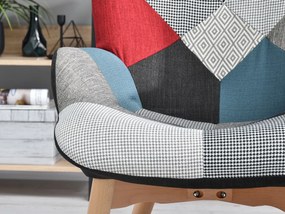 Kreslo Nutri (patchwork + čierna). Vlastná spoľahlivá doprava až k Vám domov. 1110344