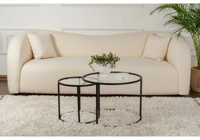 Súprava konferenčných stolíkov Aurum Black 60 cm, 2 ks