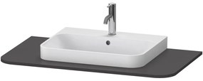 DURAVIT Happy D.2 Plus doska pre skrinku pod umývadlo (s jedným výrezom v strede), 1000 x 550 x 16 mm, grafit super matná, HP031E08080