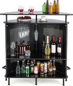 Polkruhový barový pult