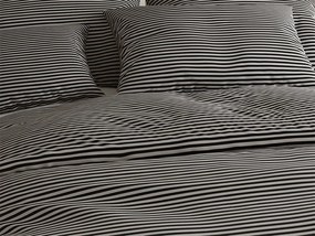 Bavlnené obliečky STRAVON čierno-sivé hotelová kapsa Rozmer obliečky: 70 x 90 cm | 140 x 200 cm