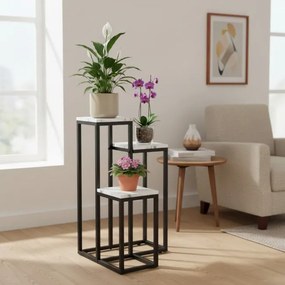 Stojan na kvety MUNIR biely mramor