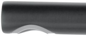 KEUCO Edition 400 4-otvorová batéria na okraj vane s otočnými rukoväťami, výtok 180 mm, chróm čierny kartáčovaný, 51530130100