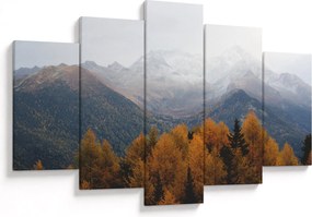 Obraz - Výhľad na hrebene hôr (150x105 cm)