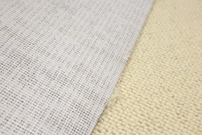 Avanti, AKCIA: 175x200 cm Koberec metráž Alfawool 86 biely, šíře, béžová, ab (mriežka), obývacia izba