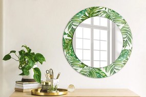 Okrúhle ozdobné zrkadlo na stenu Džungľa fi 50 cm