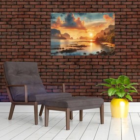 Obraz - Pohľad z pláže (90x60 cm)