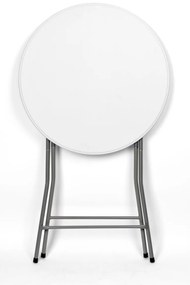 Koktailový stolík GALA 80 cm biely