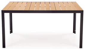 Záhradný stôl Fierro 150 cm hnedý/čierny