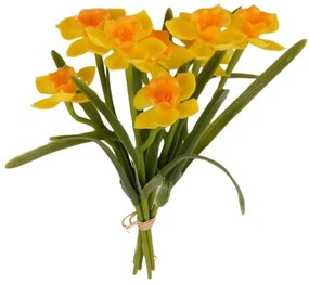 Žltá kytica narcisov 30cm