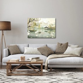 Obraz - Čínske jazero (70x50 cm)