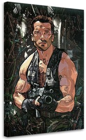 Gario Obraz na plátne Predátor, Arnold Schwarzenegger - Nikita Abakumov Rozmery: 40 x 60 cm
