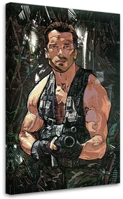 Gario Obraz na plátne Predátor, Arnold Schwarzenegger - Nikita Abakumov Rozmery: 80 x 120 cm