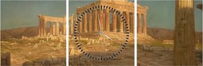 Obraz - Frederic Edwin Church, The Parthenon, reprodukcia (s hodinami) (90x30 cm)