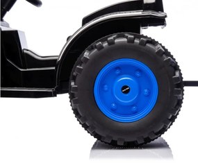 Elektrický traktor s prívesom Farmer modrý