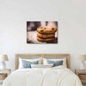 Sklenený obraz cookies sušienok (70x50 cm)