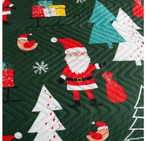 Prehoz na posteľ SANTA WINK, tmavozelený Rozmer: 220 x 240 cm
