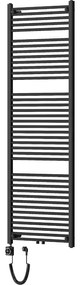 Mexen Mars, elektrické vykurovacie teleso 1800x600 mm, 900W, čierna matná, W110-1800-600-6900-70