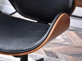 Kreslo Bloom (orech čierny + chrómová). Akcia -19%. Vlastná spoľahlivá doprava až k Vám domov. 1109900