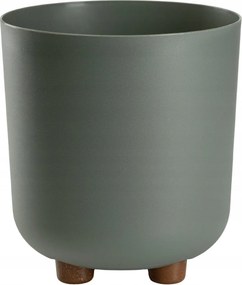 Sada 2 ks květináčů Terra 21x19,3/27,4x24,2 cm šedá/zelená
