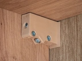 Závěsná koupelnová skříňka se zrcadlem Sintra 840 60 cm dub Artisan