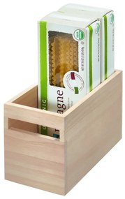 Úložný box z dreva paulownia iDesign Eco Wood, 12,7 x 25,4 cm