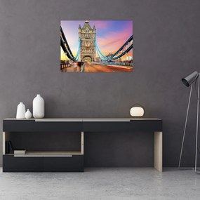 Sklenený obraz - Tower Bridge (70x50 cm)