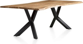 XXXLutz JEDÁLENSKÝ STÔL, akácia, prírodná farba, čierna, 240/110/76,5 cm P & B - Stoly - 001769018127
