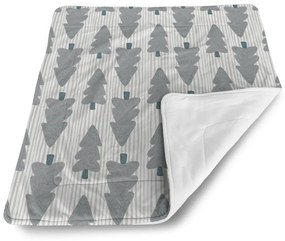 Sablio Deka pre bábätko Sivé stromčeky - 80x100 cm