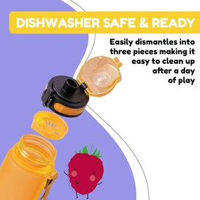 Klarstein Schmatzfatz, fľaša na pitie, športová fľaša, 500 ml, 24 cm, Tritan