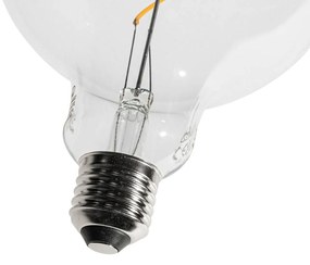Sada 5 stmievateľných LED žiaroviek E27 so špirálovým vláknom G125 4W 270 lm 2700K