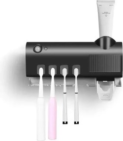 Zaparkorun Solárny nástenný sterilizátor zubných kefiek - Čierná
