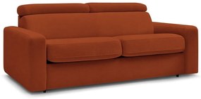 Rozkladacia pohovka v tehlovej farbe 215 cm Monaco – Bobochic Paris