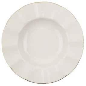 24-dielna jedálenská súprava biela/zlatá/porcelán